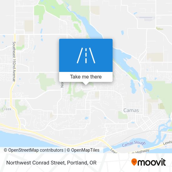 Northwest Conrad Street map