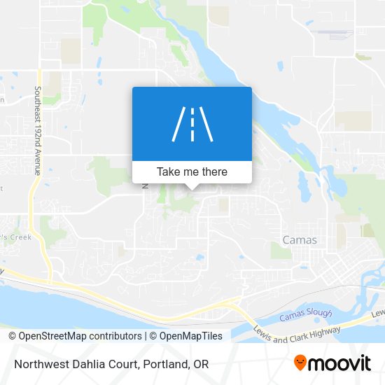 Northwest Dahlia Court map