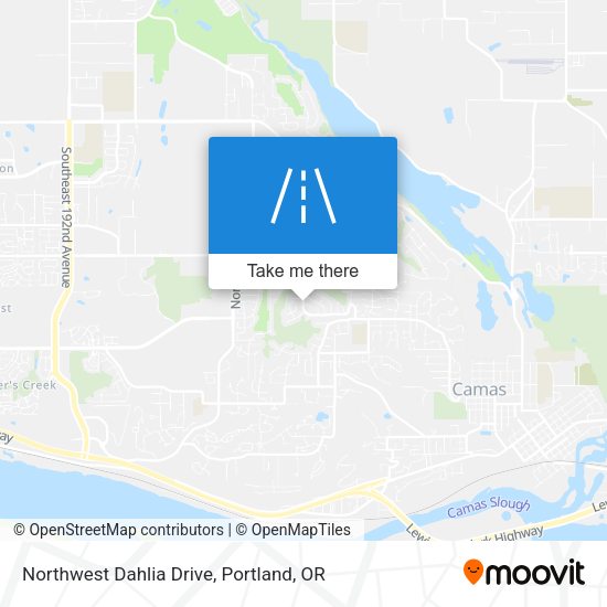 Northwest Dahlia Drive map