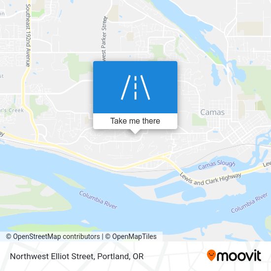 Northwest Elliot Street map