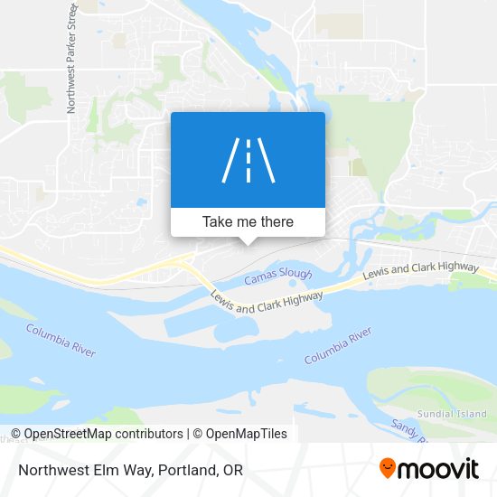 Northwest Elm Way map