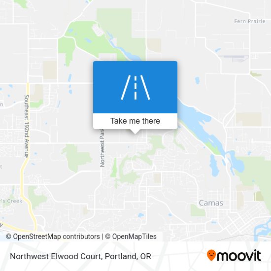 Northwest Elwood Court map