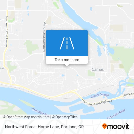 Northwest Forest Home Lane map
