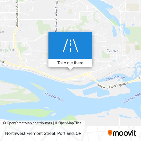 Mapa de Northwest Fremont Street