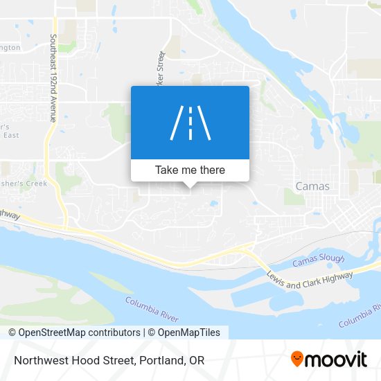 Mapa de Northwest Hood Street