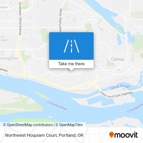 Mapa de Northwest Hoquiam Court