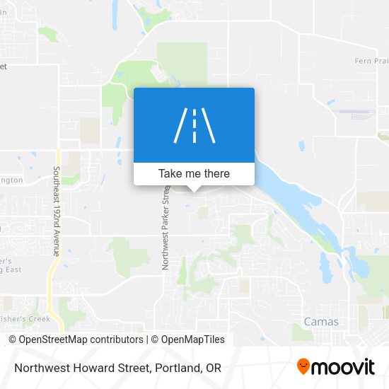 Northwest Howard Street map