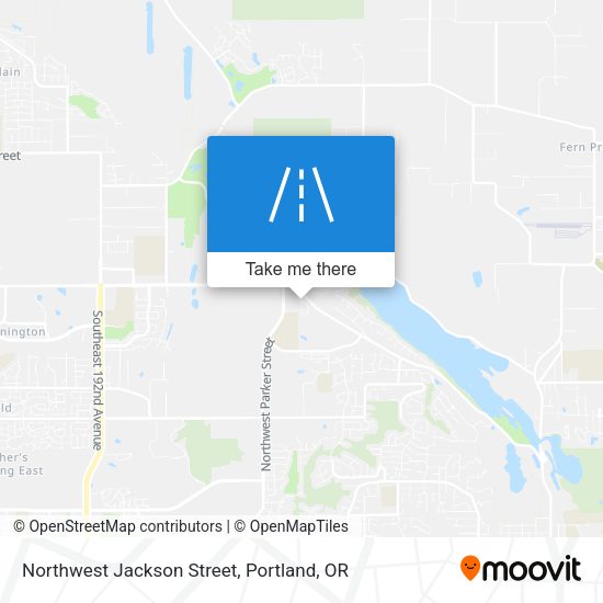Northwest Jackson Street map