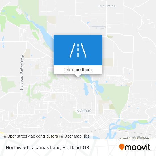 Northwest Lacamas Lane map