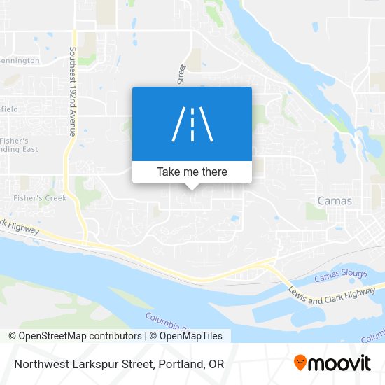 Northwest Larkspur Street map