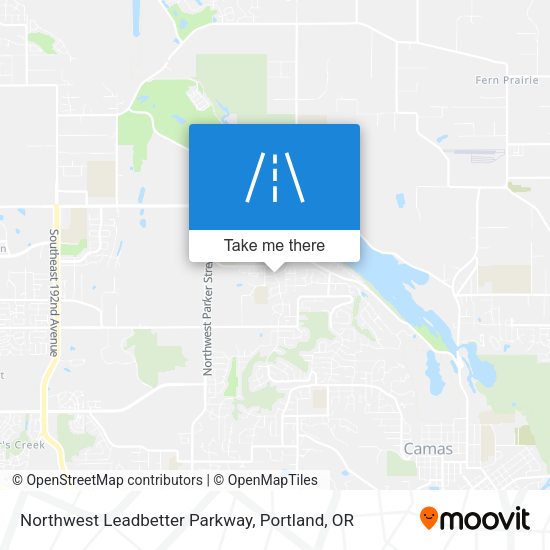 Northwest Leadbetter Parkway map