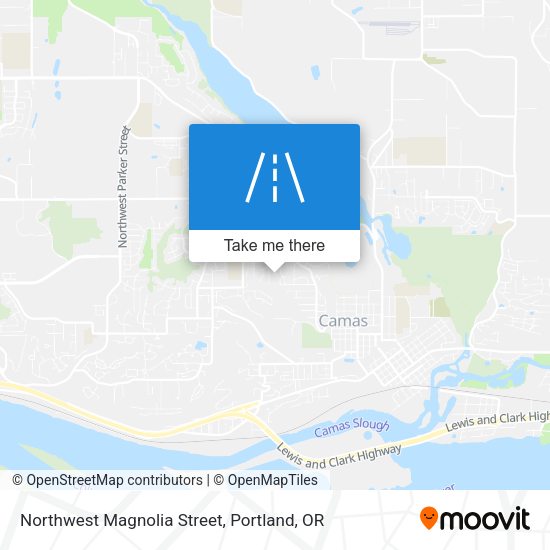Northwest Magnolia Street map