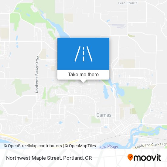 Northwest Maple Street map