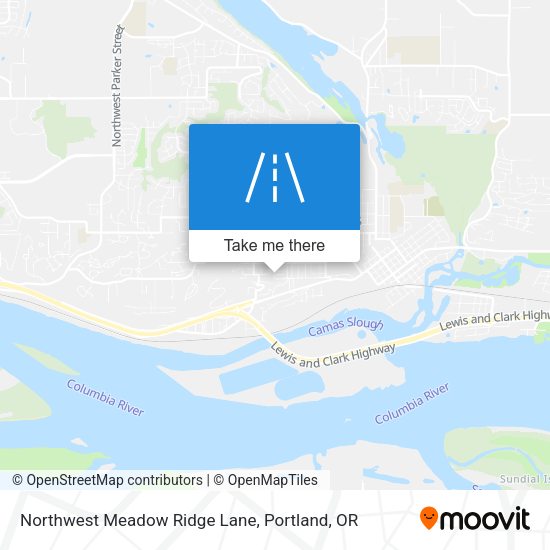Mapa de Northwest Meadow Ridge Lane