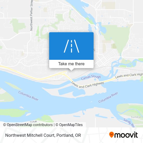 Mapa de Northwest Mitchell Court