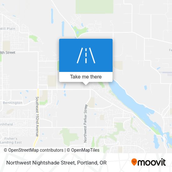 Mapa de Northwest Nightshade Street