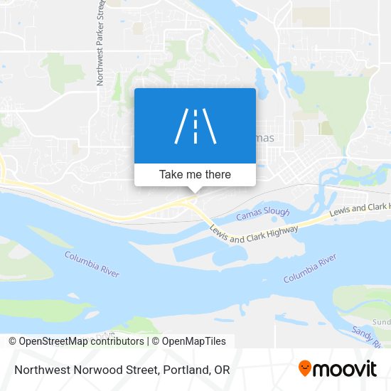 Northwest Norwood Street map