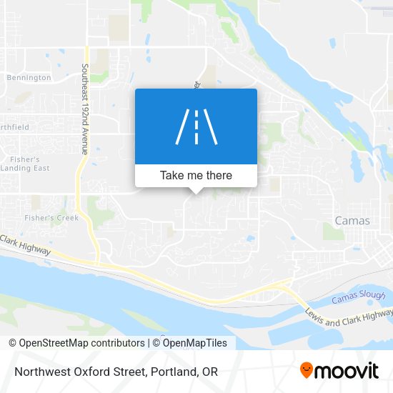 Northwest Oxford Street map