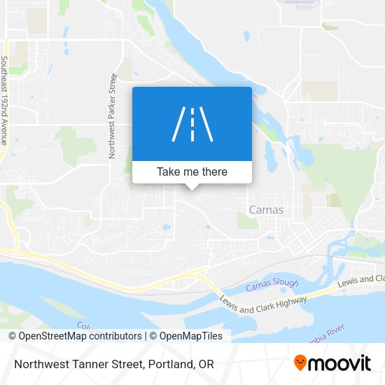 Northwest Tanner Street map