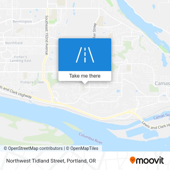 Mapa de Northwest Tidland Street