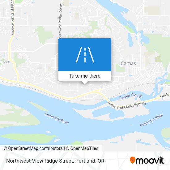 Mapa de Northwest View Ridge Street