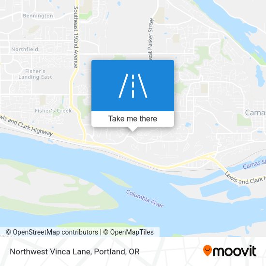 Northwest Vinca Lane map