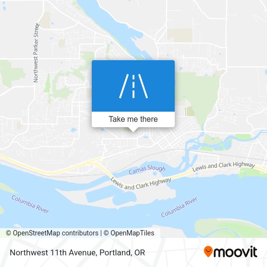 Northwest 11th Avenue map