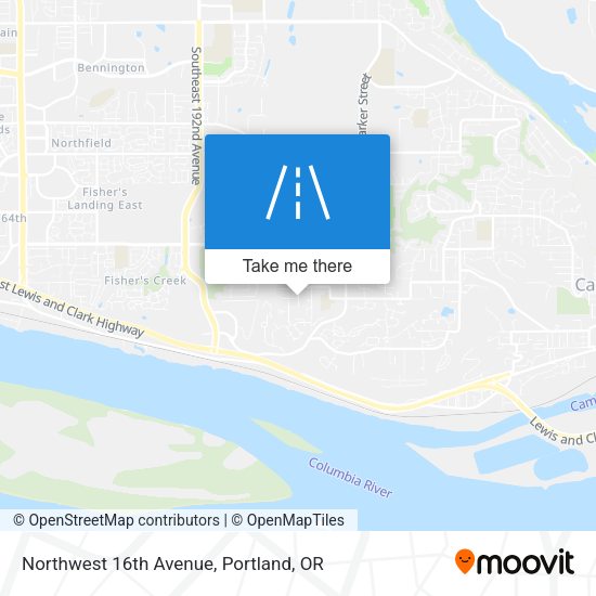 Northwest 16th Avenue map