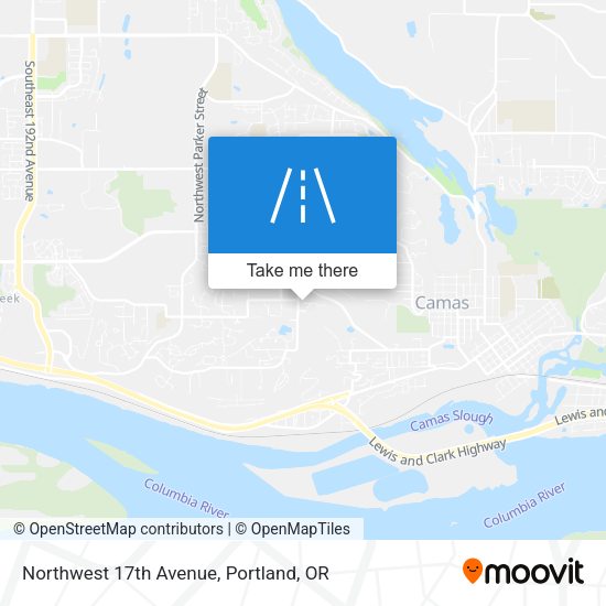 Northwest 17th Avenue map