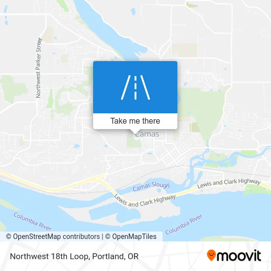 Northwest 18th Loop map