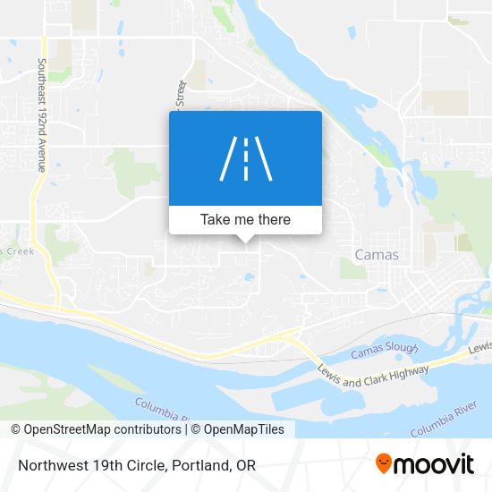 Northwest 19th Circle map