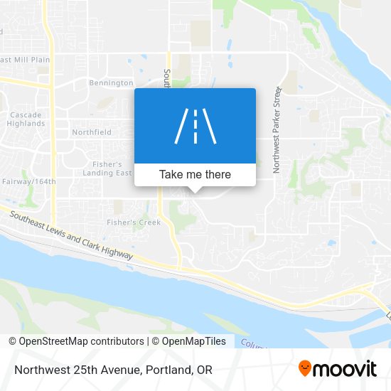 Mapa de Northwest 25th Avenue