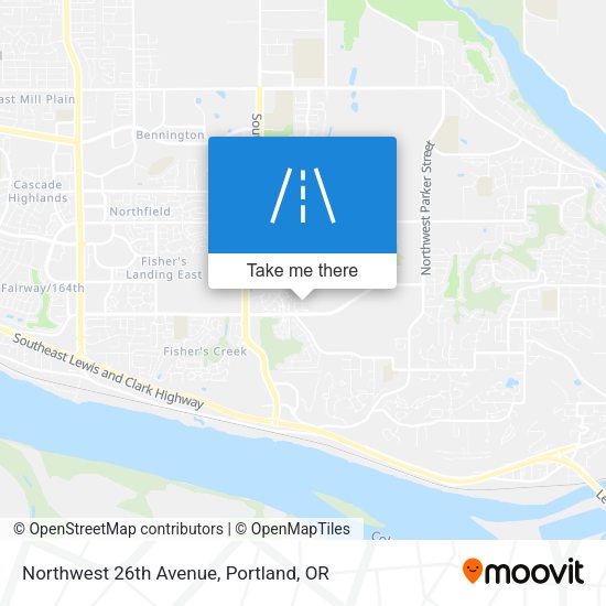 Northwest 26th Avenue map