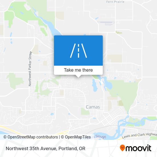 Northwest 35th Avenue map