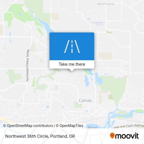 Northwest 36th Circle map