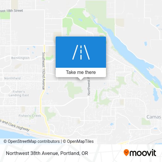 Mapa de Northwest 38th Avenue