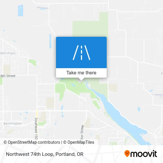 Northwest 74th Loop map