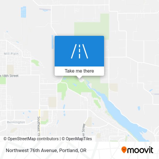 Northwest 76th Avenue map