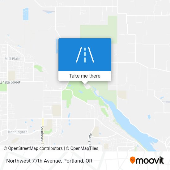 Northwest 77th Avenue map