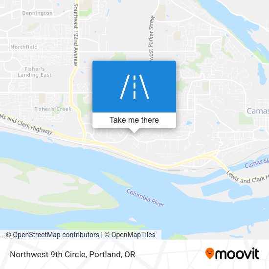 Northwest 9th Circle map