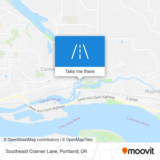 Southeast Cramer Lane map
