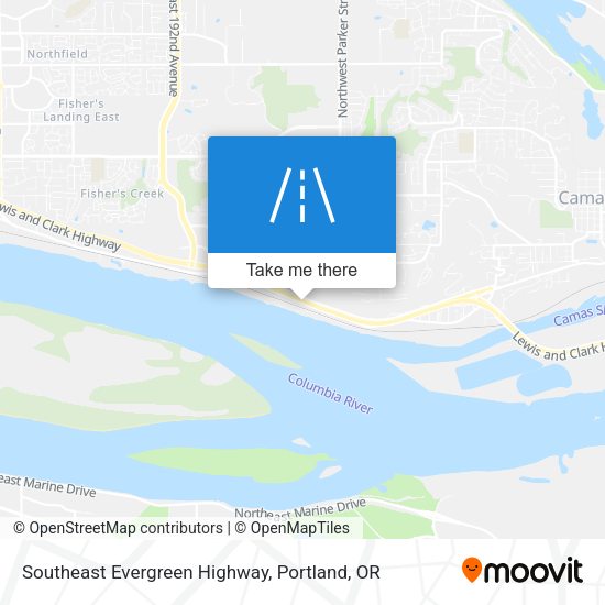 Mapa de Southeast Evergreen Highway