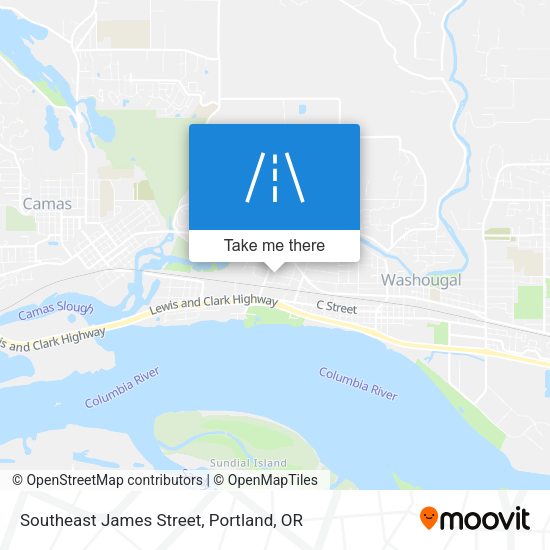 Southeast James Street map