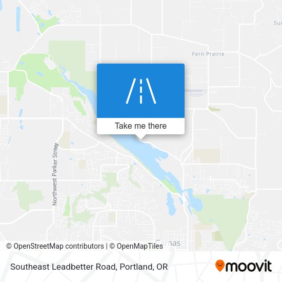 Southeast Leadbetter Road map