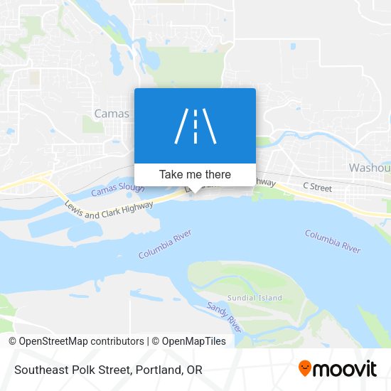 Southeast Polk Street map