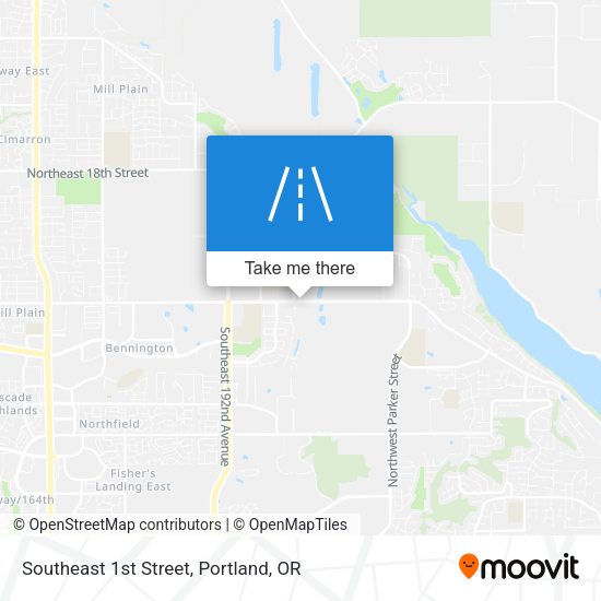 Southeast 1st Street map