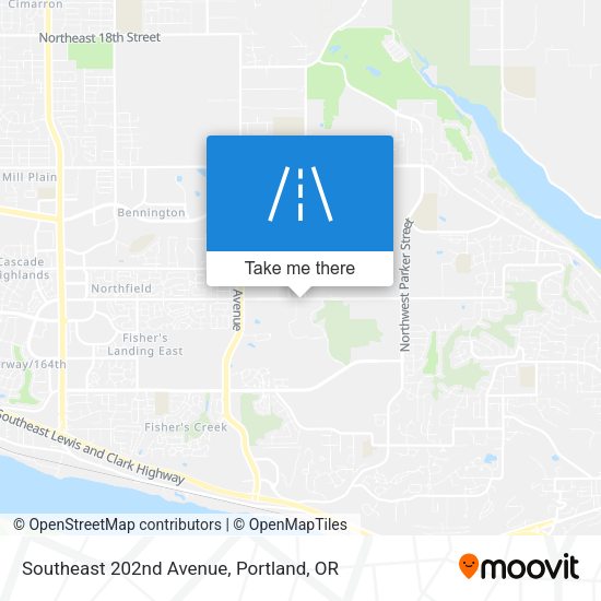 Southeast 202nd Avenue map