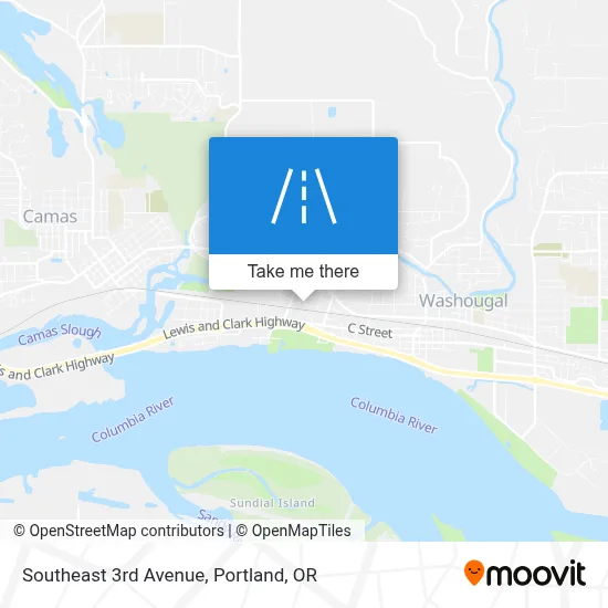 Southeast 3rd Avenue map