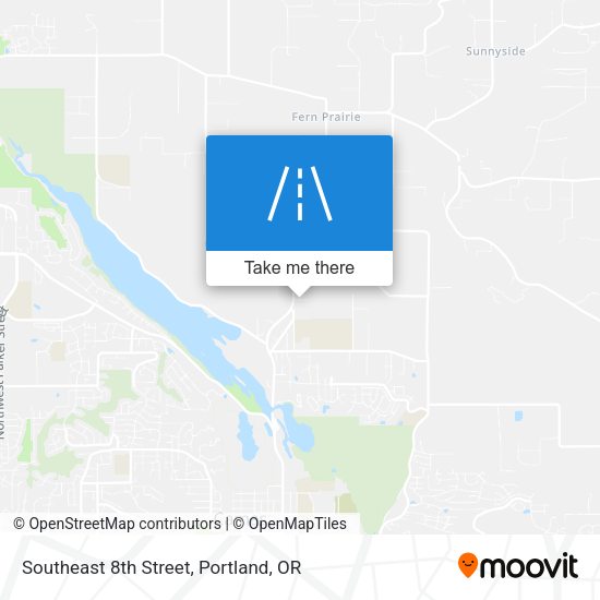 Southeast 8th Street map