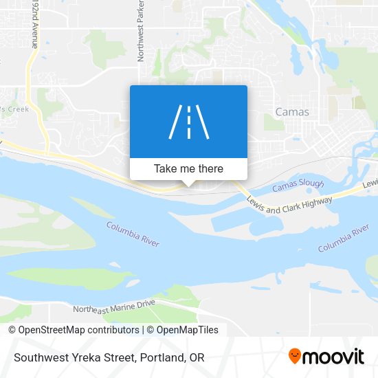 Mapa de Southwest Yreka Street